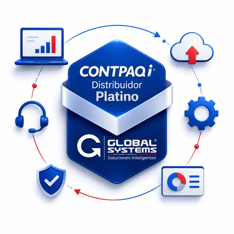Global Systems Socio Platino CONTPAQi® con soporte especializado